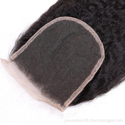 Cheap Remy Factory Price Brazilian Kinky Straight Hair 10 Inch Human Hair Extensions Hair Bundles with Frontal